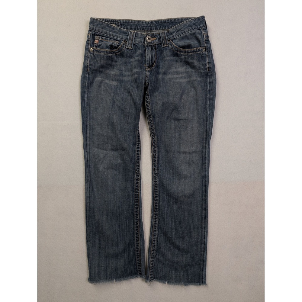 Big Star Womens‎ Jeans 28 XL Sweet Low Bootcut Raw Hem Blue